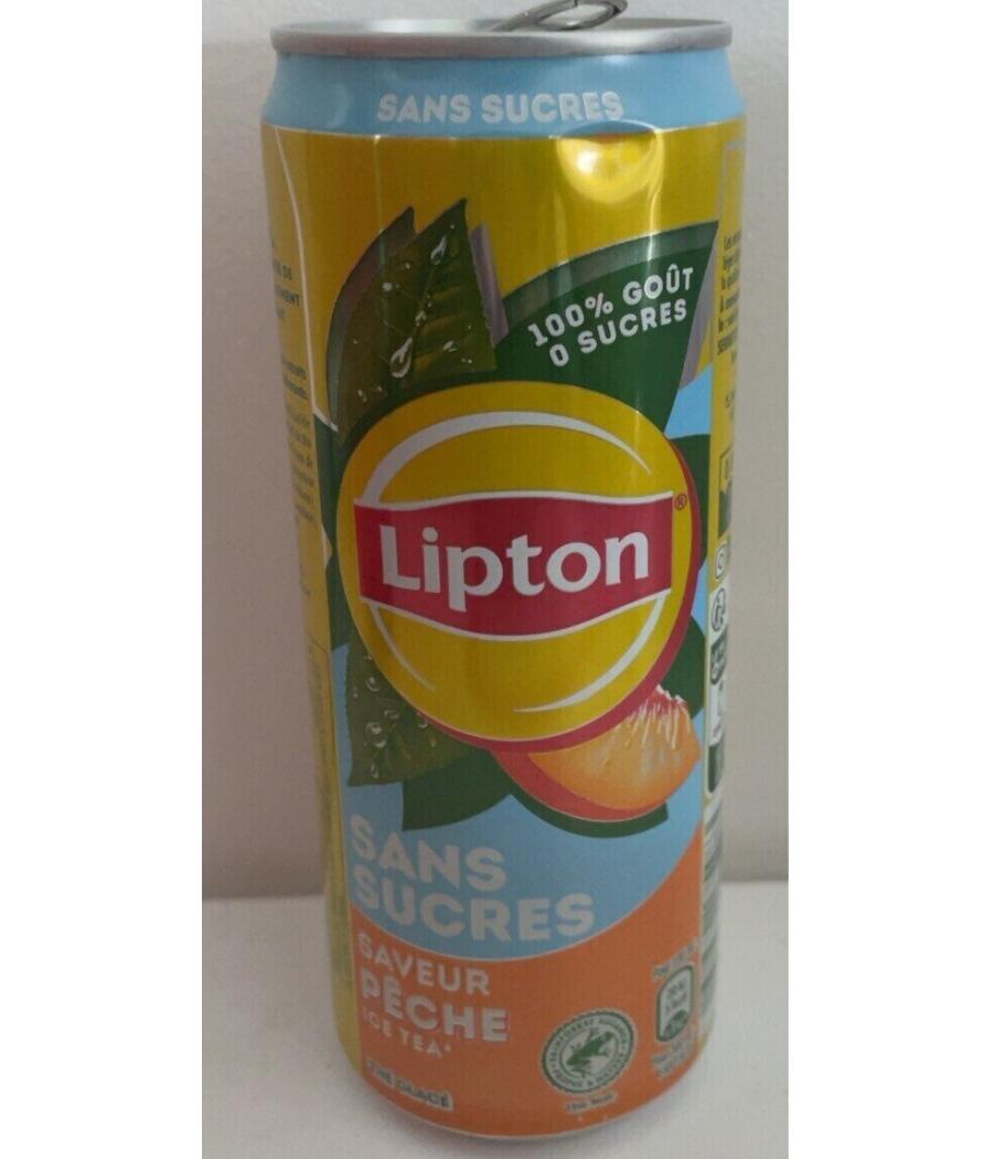 ICE TEA PECHE SANS SUCRE LIPTON 33CL