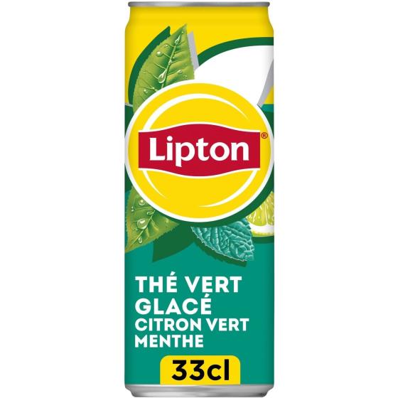BOISSON LIPTON THE VERT GLACE SAVEUR CITRON VERT MENTHE 33CL