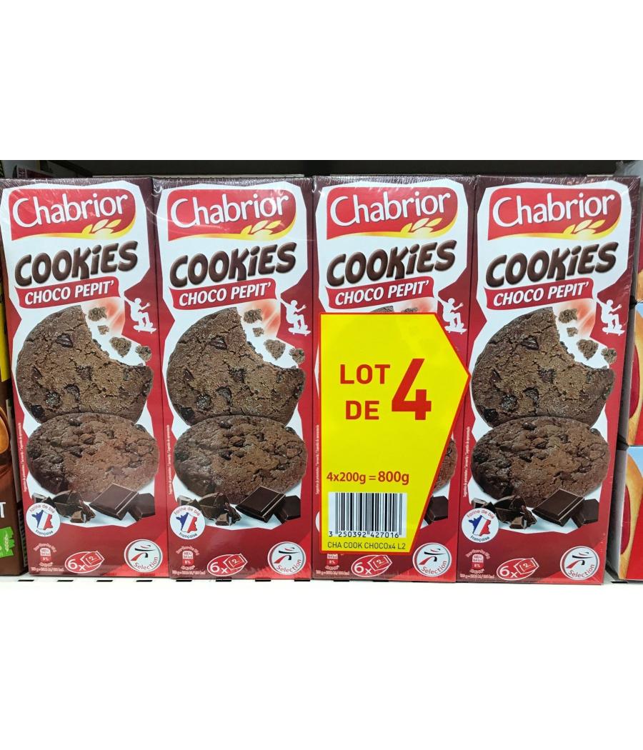 COOKIES CHOCO PEPIT CHABRIOR 4x200G