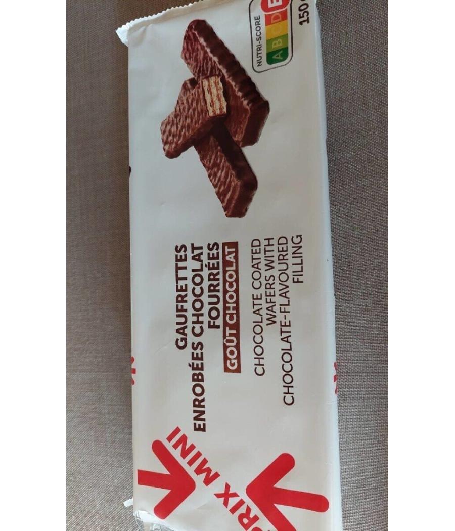 GAUFRETTES ENROBEES CHOCOLAT 150G