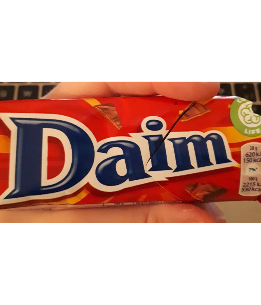 BISCUIT DAIM BARRE CHOCOLAT LAIT 28G
