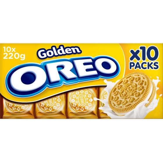 BISCUIT FOURRES A LA VANILLE GOLDEN OREO 220G