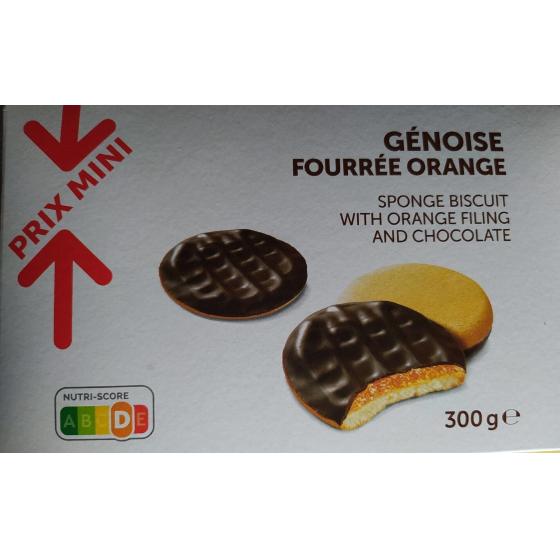 GENOISE FOURREE ORANGE 300 G