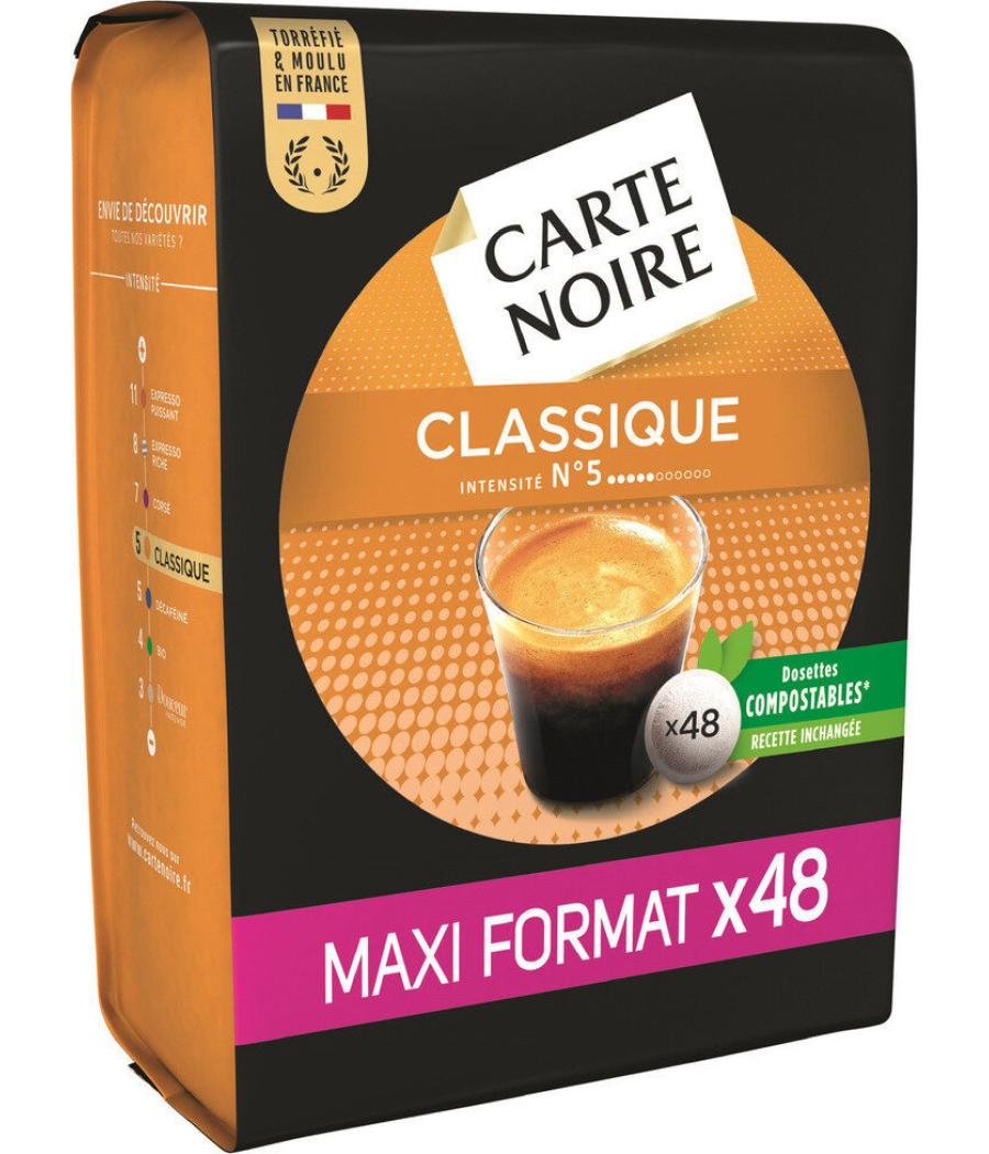 CAFE DOSETTES CLASSIQUE INTENSITE 5 CARTE NOIR 336G