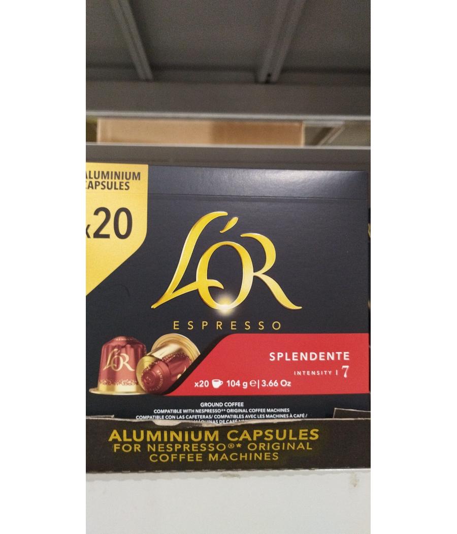 L\'OR ESPRES SPLENDENTE 20 CAPSULES 104 G
