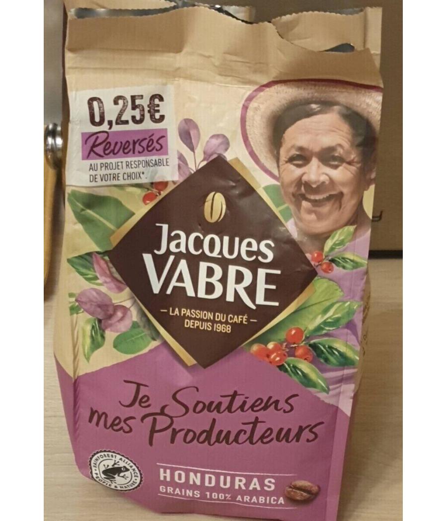 CAFE HONDURAS JACQUES VABRE 400G