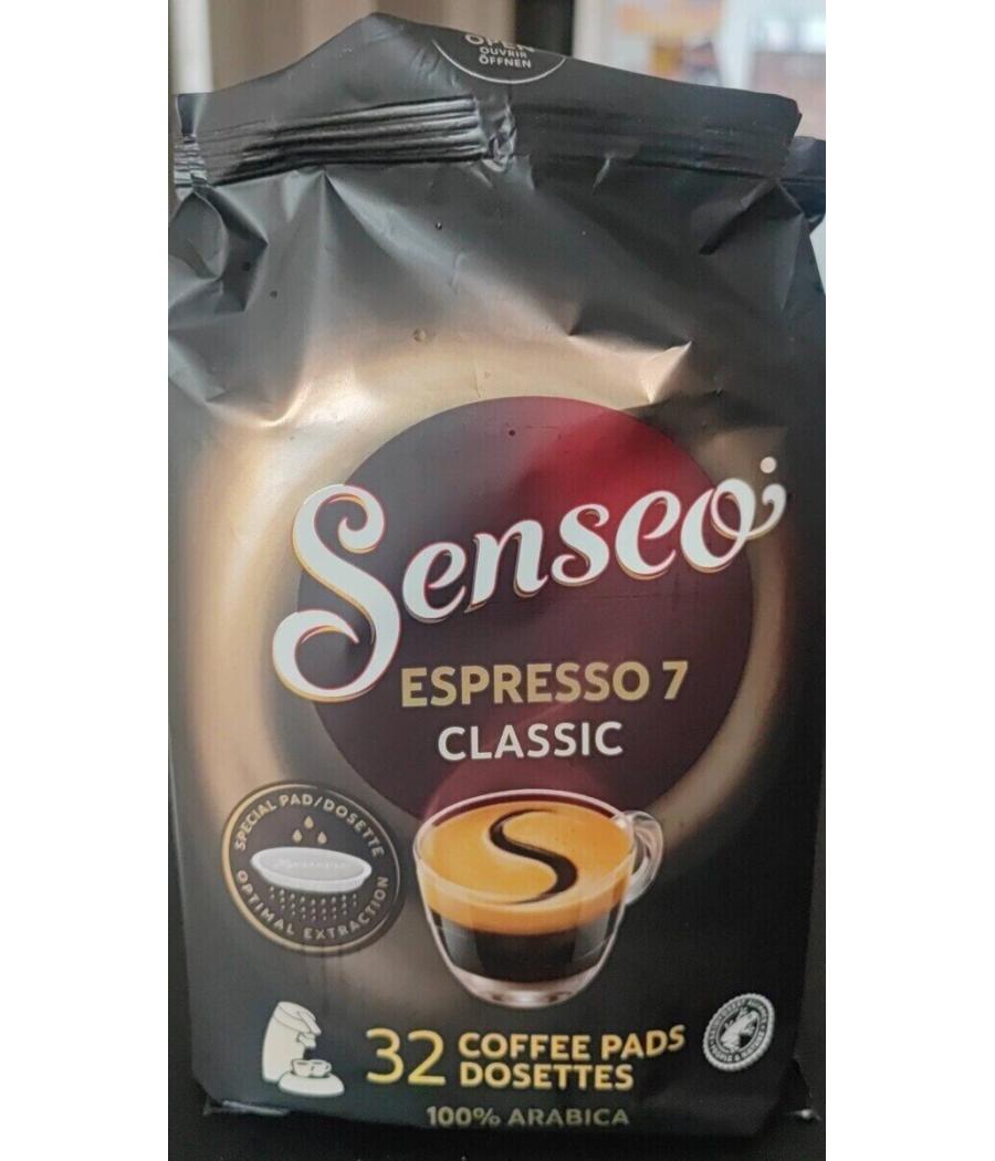 CAFE EXPRESSO 7 CLASSIC SENSEO 32 COFFEE PADS DOSETTES 250G