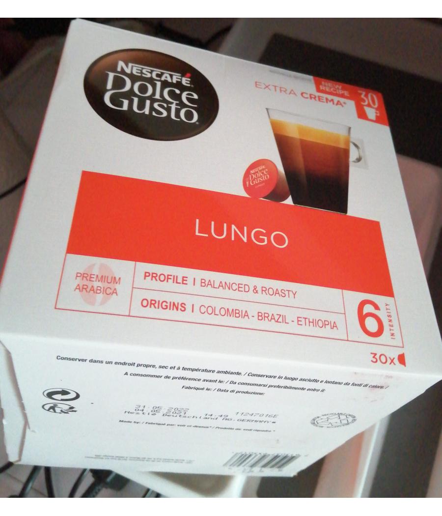 CAFE LUNGO X30 CAPSULES DOLSE GUSTO NESCAFE 190G