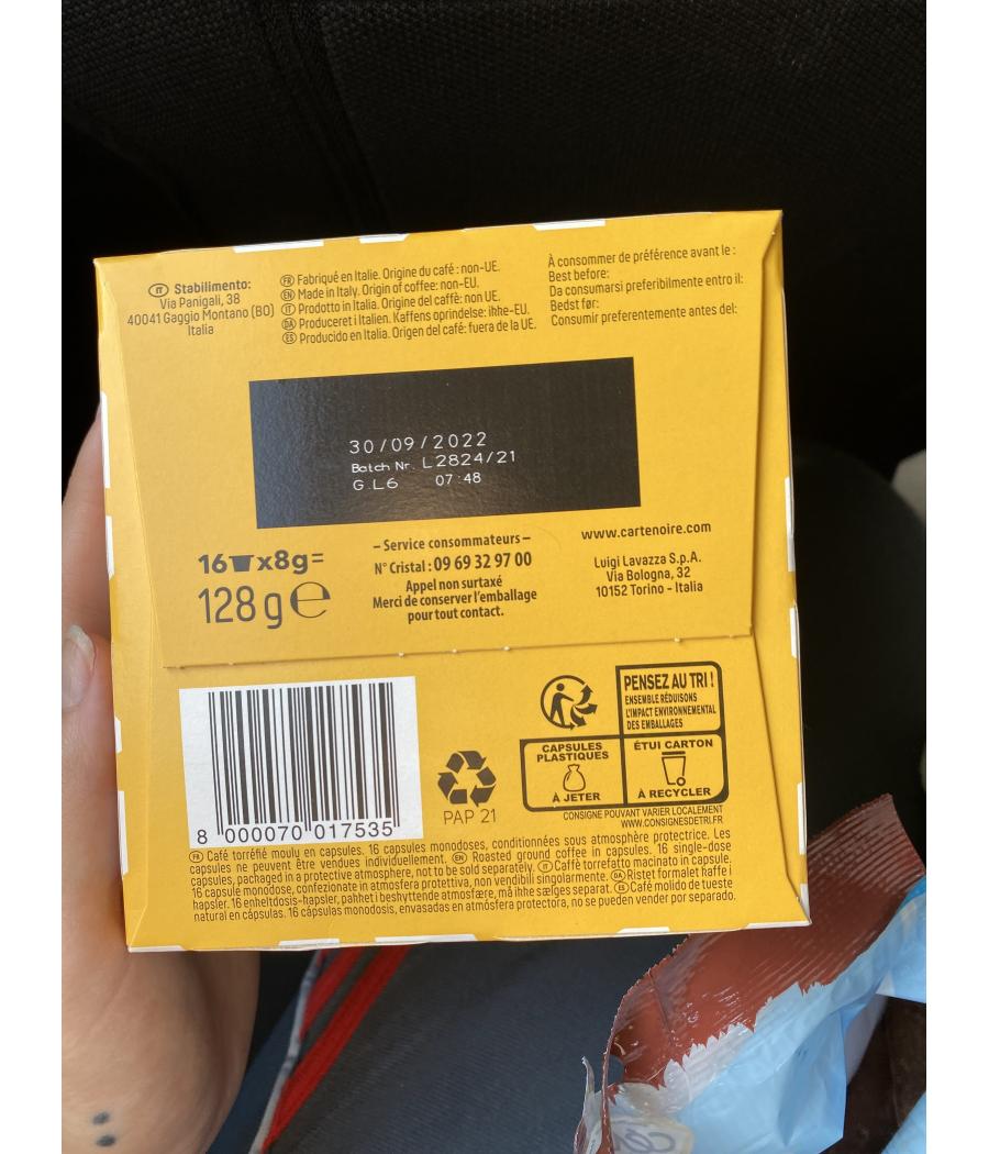 CAFE LUNGO EQUILIBRE & FRUITE EN CAPSULE 16 INTENSITY N°5 128G