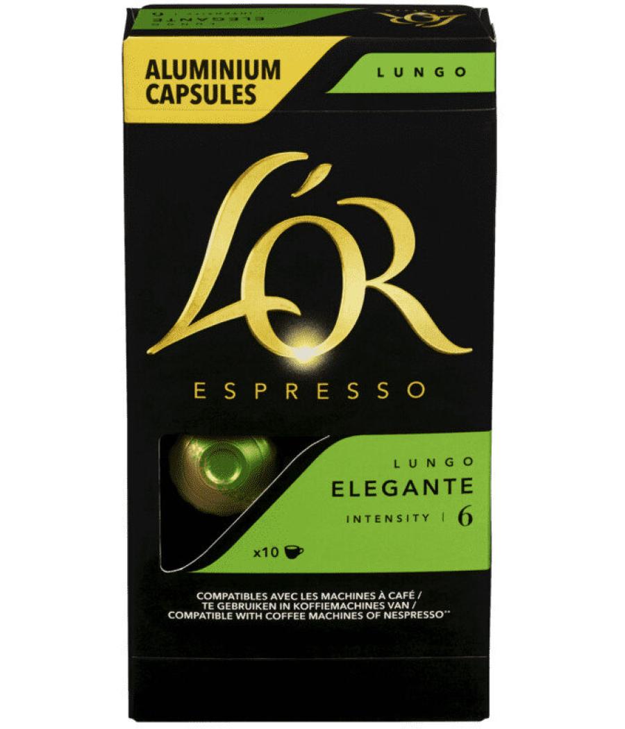 CAFE L'OR ESPRESSO ELEGANTE LUNGO 10 CAPSULES