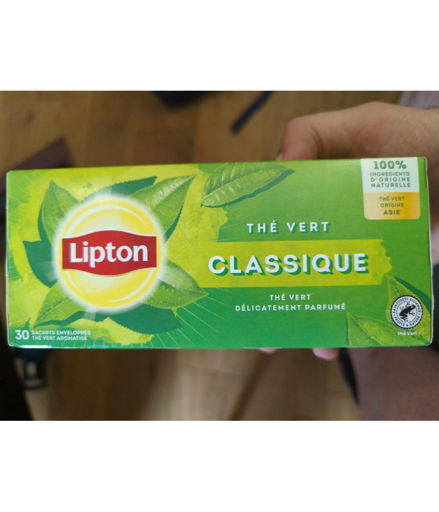 THE VERT CLASSIQUE LIPTON 30 SACHETS 39G