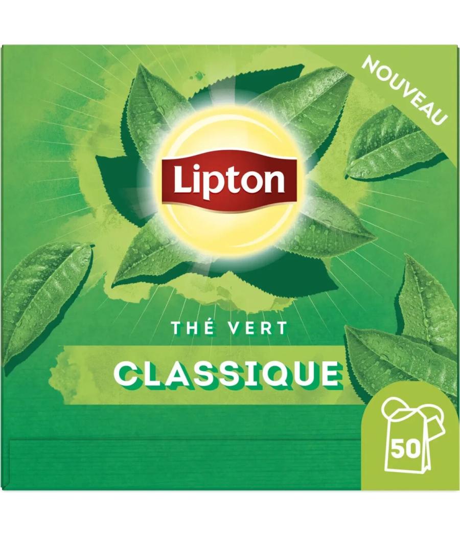 THE VERT CLASSIQUE LIPTON 50 SACHETS 65G