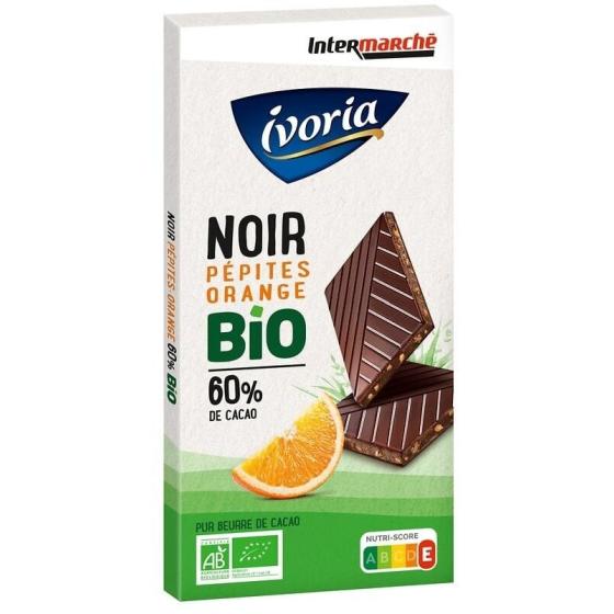 TABLETTE BIO DEGUSTATION - CHOCOLAT NOIR SAVEUR ORANGE - 100G