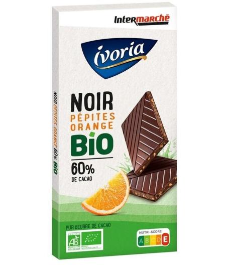 TABLETTE BIO DEGUSTATION - CHOCOLAT NOIR SAVEUR ORANGE - 100G