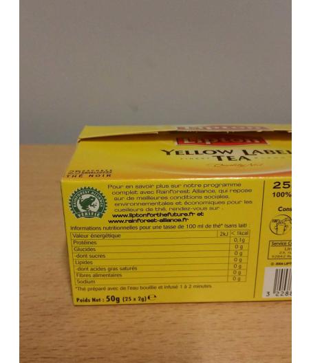 YELLOW LABEL TEA 25