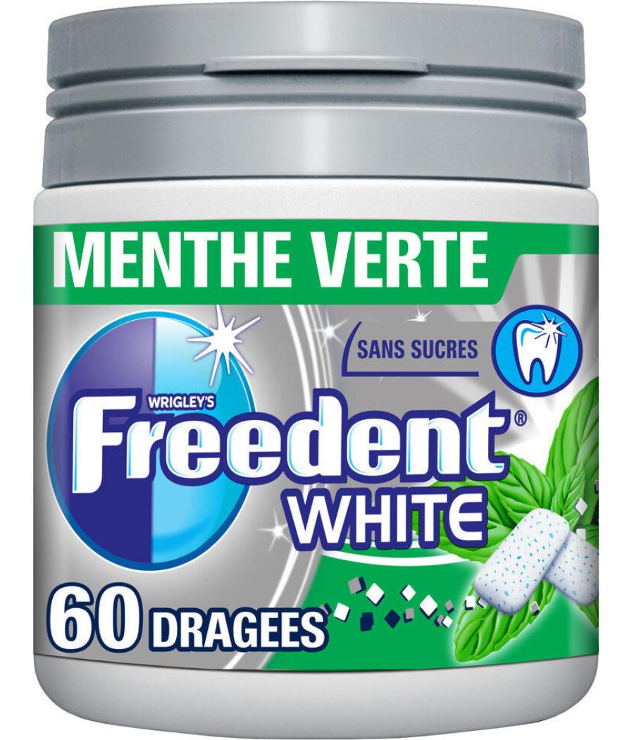CHEWING-GUM MENTHE VERTE FREEDENT WHITE 84G