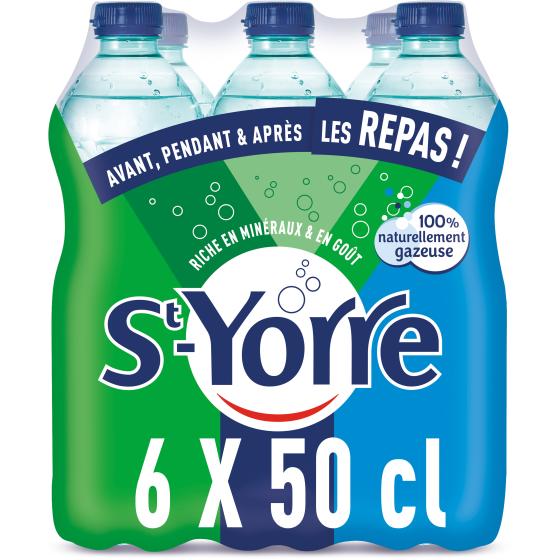 EAU GAZEUSE ST YORRE 6X50CL