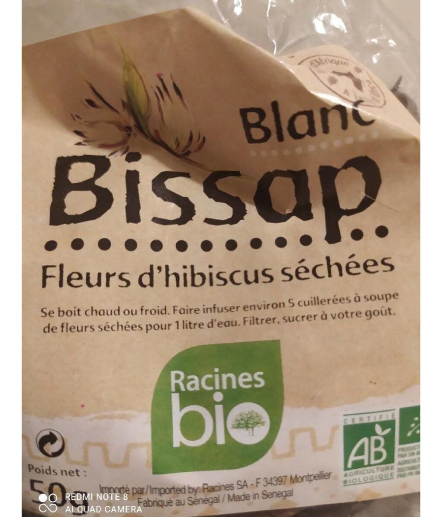 BISSAP FLEUR D'HIBISCUS BLANC RACINES 50G