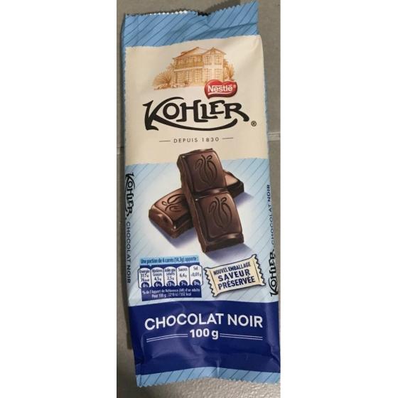 CHOCOLAT NOIR KOHLER 100 G