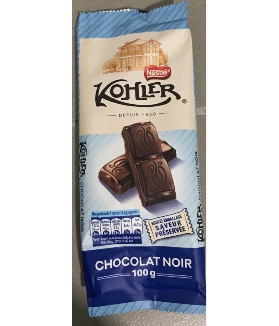 CHOCOLAT NOIR KOHLER 100 G