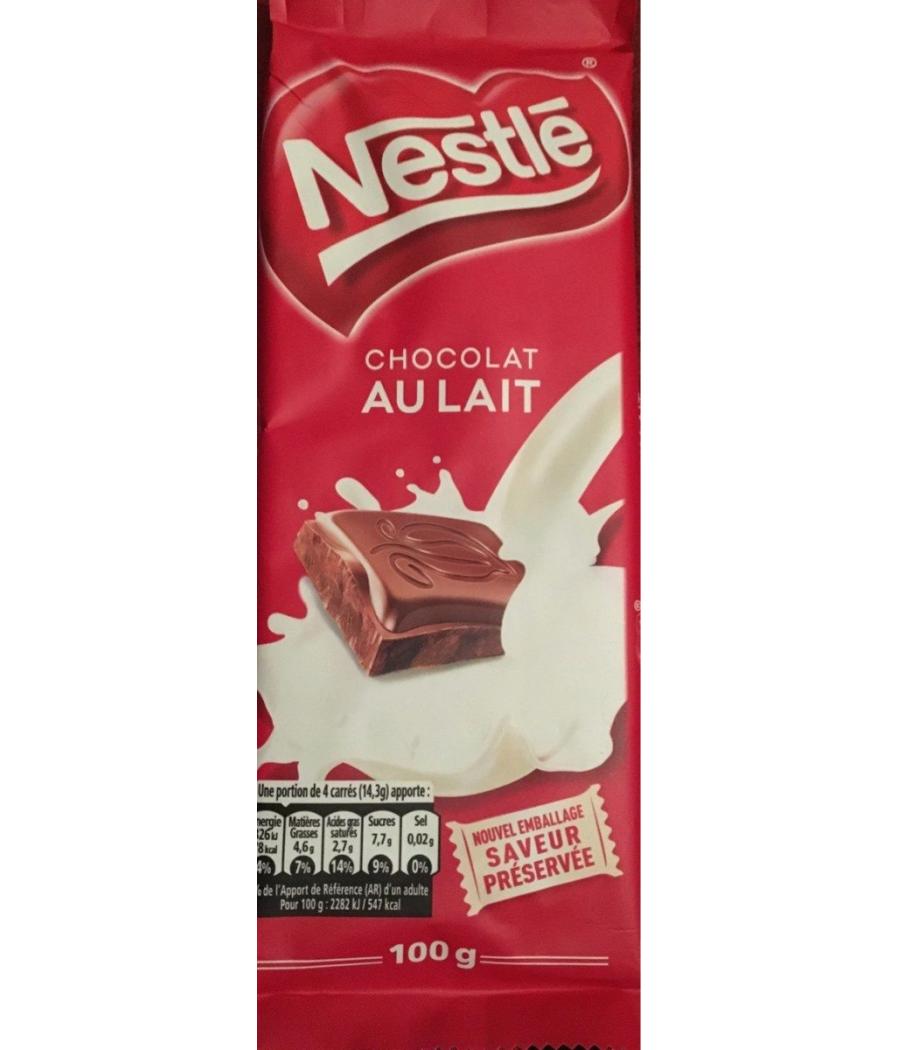 CHOCOLAT AU LAIT 100G