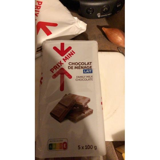 CHOCOLAT DE MENAGE 5 X 100 G