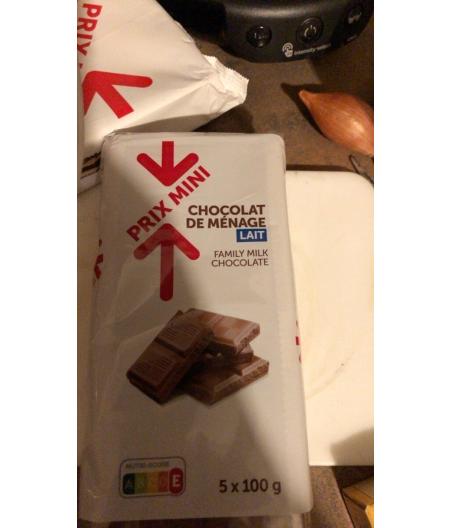 CHOCOLAT DE MENAGE 5 X 100 G