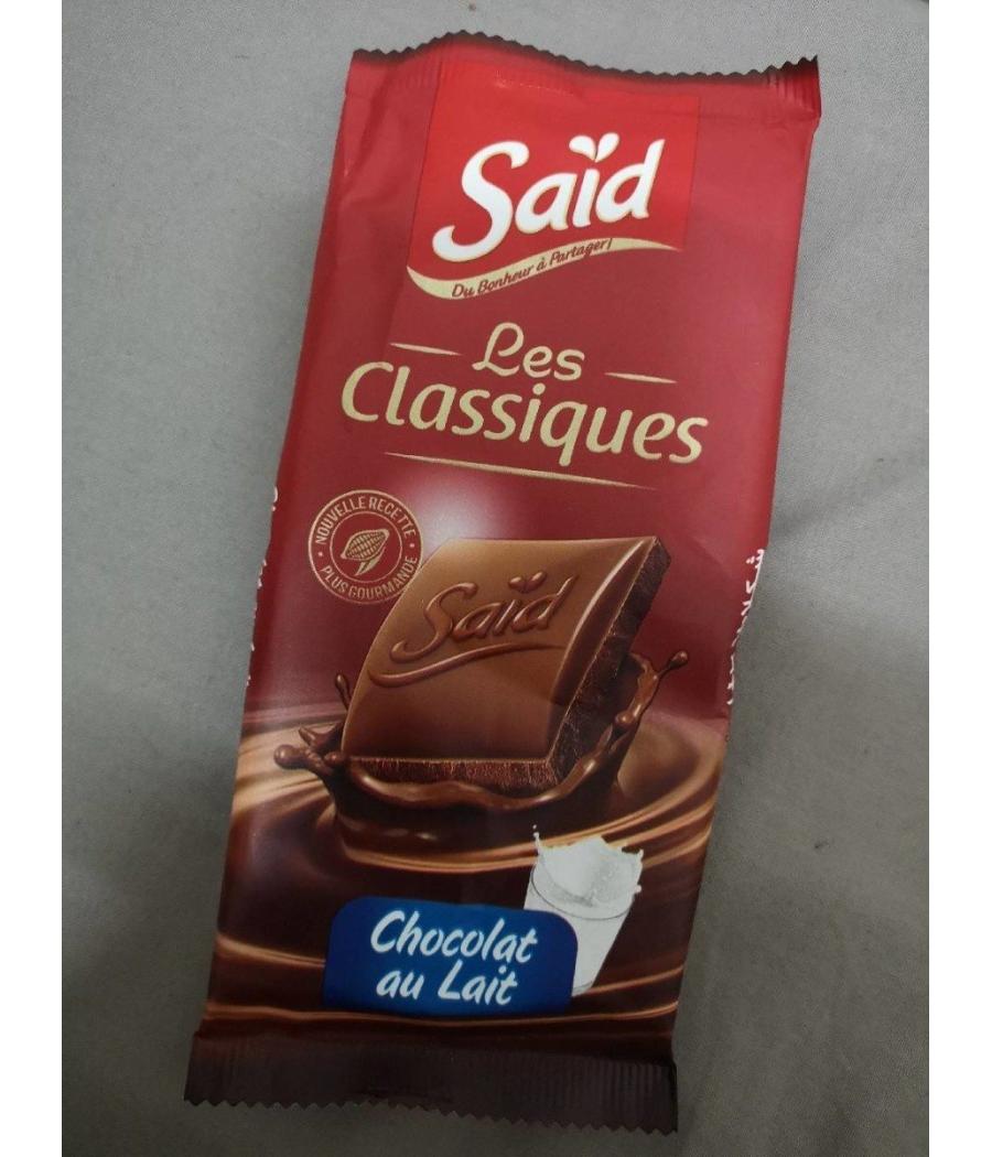 CHOCOLAT AU LAIT SAID  80G