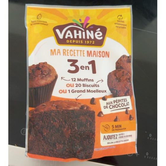 MA RECETTE AU CHOCOLAT MAISON 3 EN 1 AUX PEPITES DE CHOCOLAT