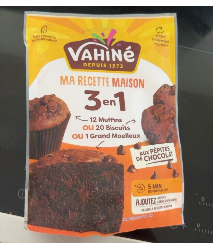 MA RECETTE AU CHOCOLAT MAISON 3 EN 1 AUX PEPITES DE CHOCOLAT