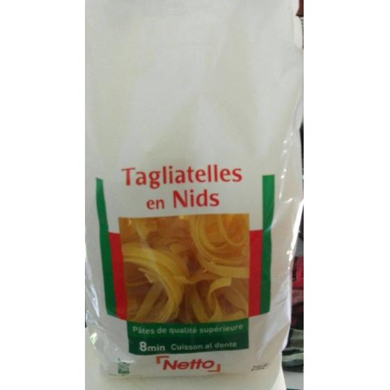 TAGLIATELLES EN NIDS NETTO 500G