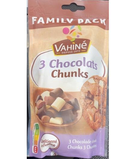 PEPITE CHUNKS 3 CHOCO VAHINE 180G