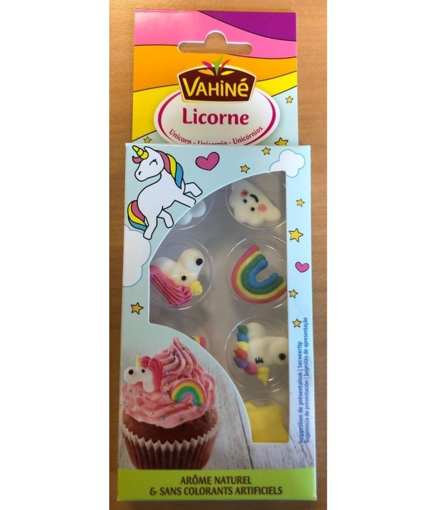 DECORS DE CONFISERIE LICORNES VAHINE 8G