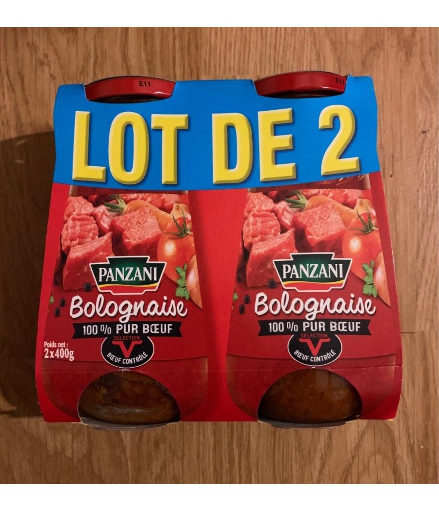 BOLOGNAISE PUR BOEUF PANZANI 2 X 400G