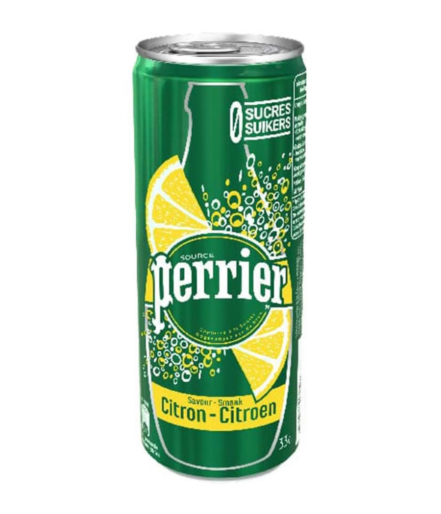 EAU GAZEUSE PERRIER CITRON JAUNE 33CL