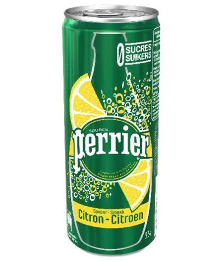 EAU GAZEUSE PERRIER CITRON JAUNE 33CL