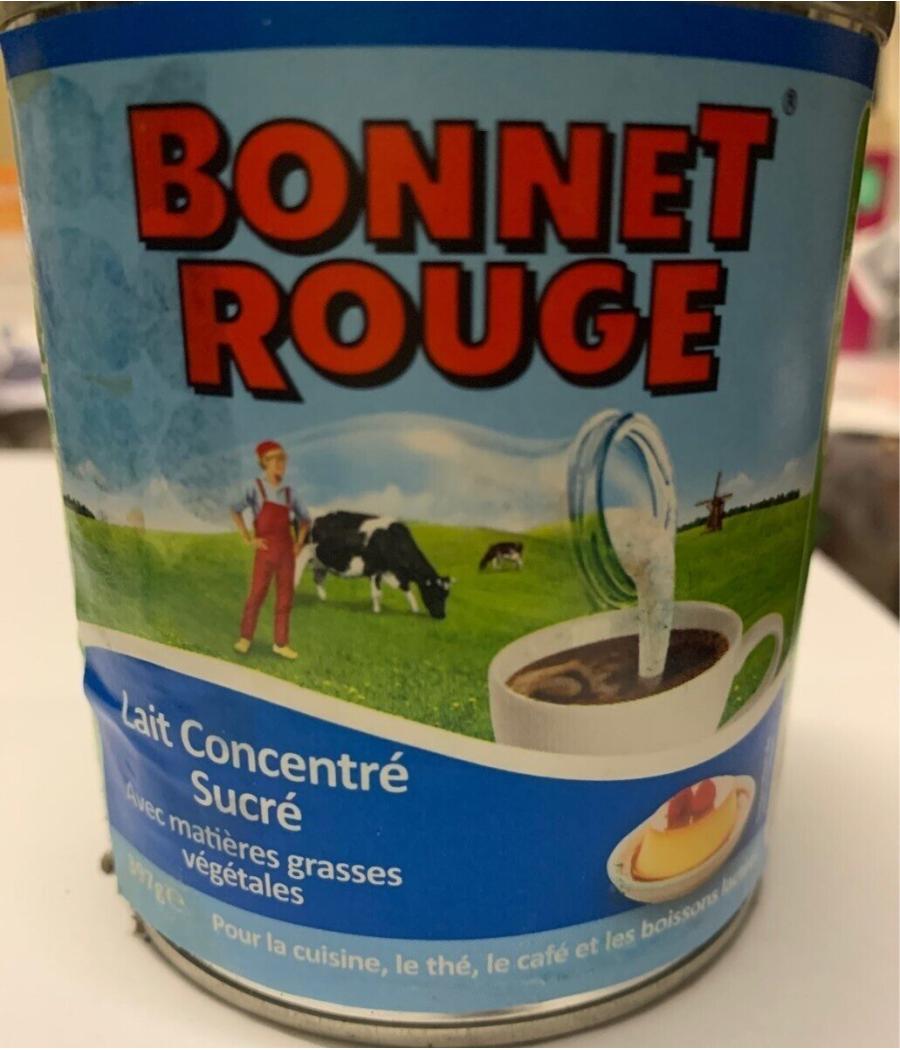 LAIT BONNET ROUGE CONCENTRE SUCRE 397G