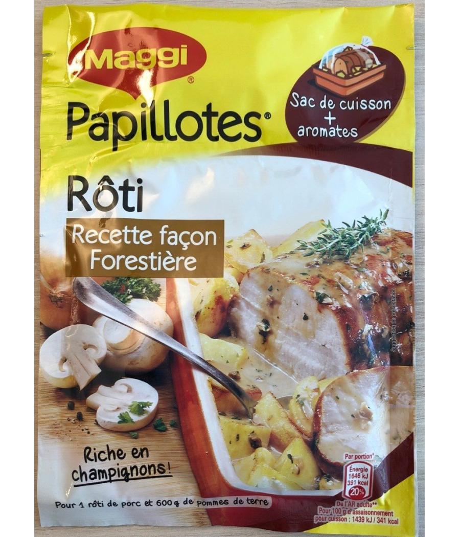 PAPILLOTES ROTI RECETTE FACON FORESTIERE 30 G