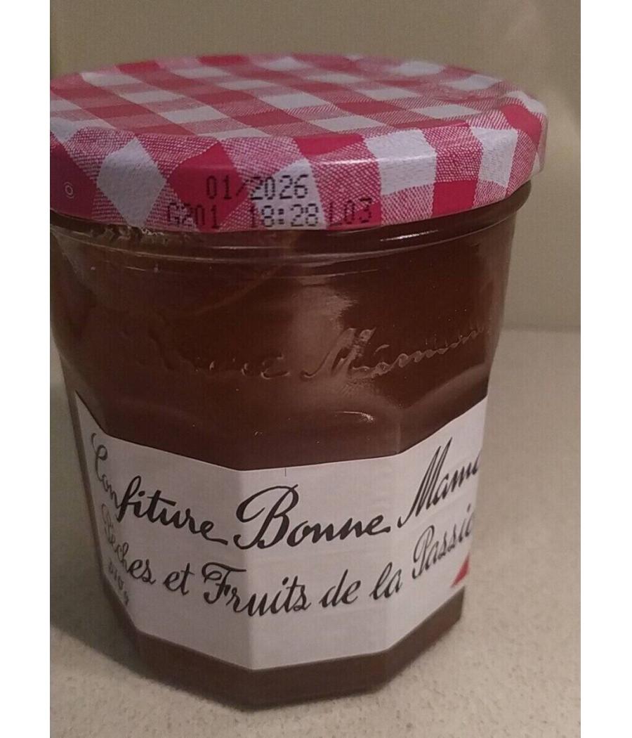 CONFITURE PECHE ET FRUITS DE LA PASSION BONNE MAMAN 370G