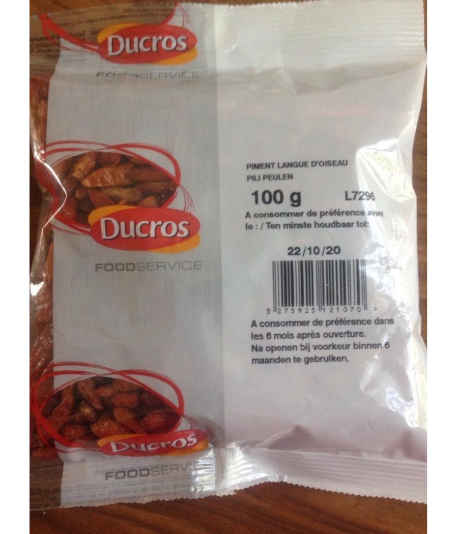 PIMENT LANGUE D'OISEAU DUCROS 100G