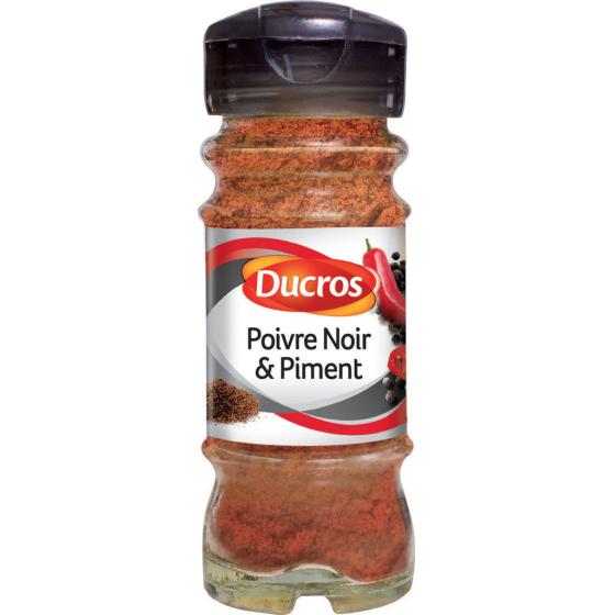 POIVRE NOIR ET PIMENT DUCROS 45G