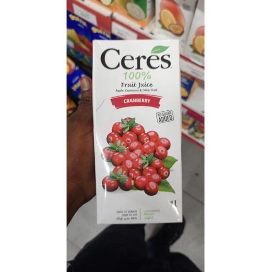 JUS DE FRUITS 100% CRANBERRIES (1 L)