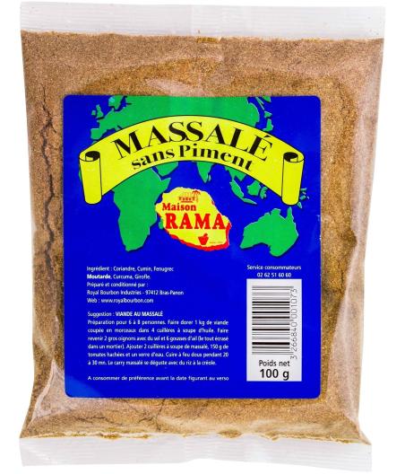 EPICE MASSALE SANS PIMENT MAISON RAMA 100G