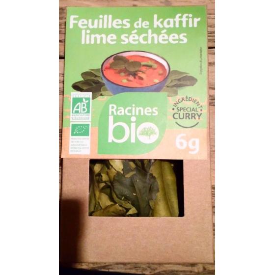 FEUILLES DE KAFFIR LIME SECHEES RACINES BIO 6G
