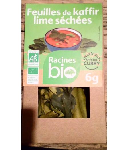 FEUILLES DE KAFFIR LIME SECHEES RACINES BIO 6G