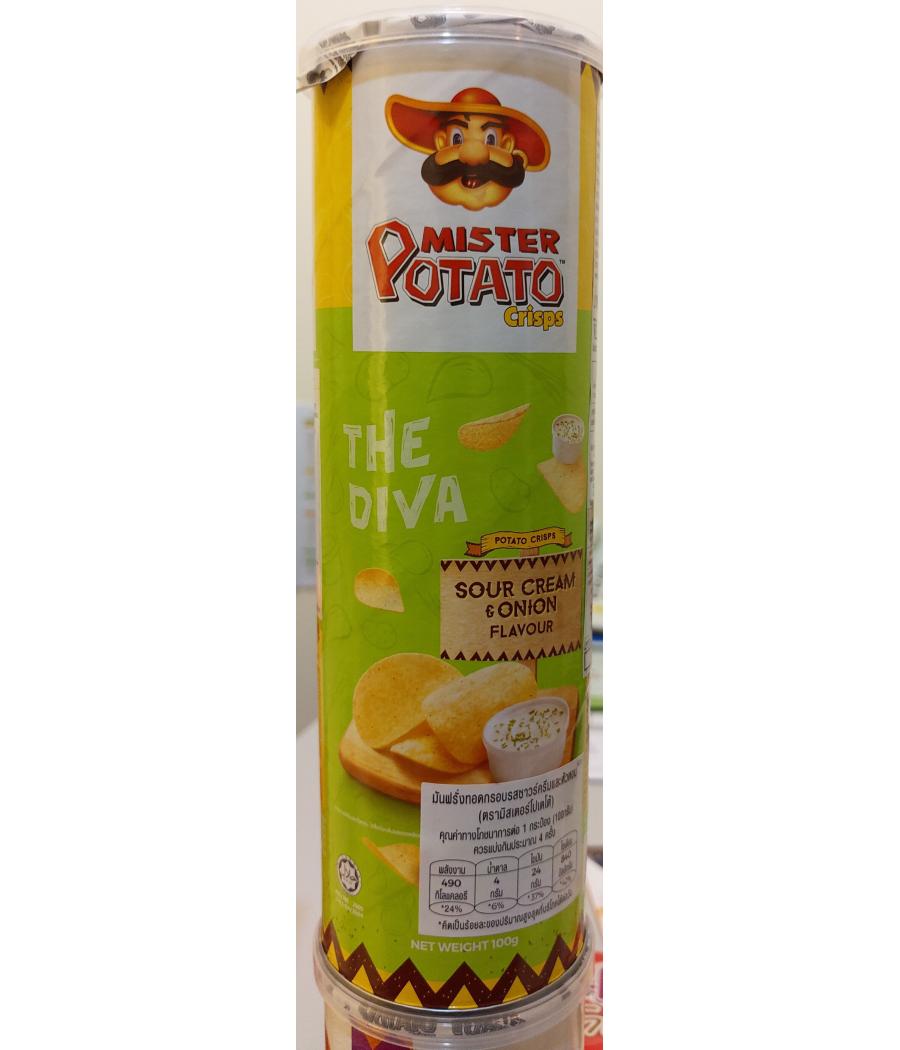 CHIPS CREME_OIGNON MISTER POTATO 160G