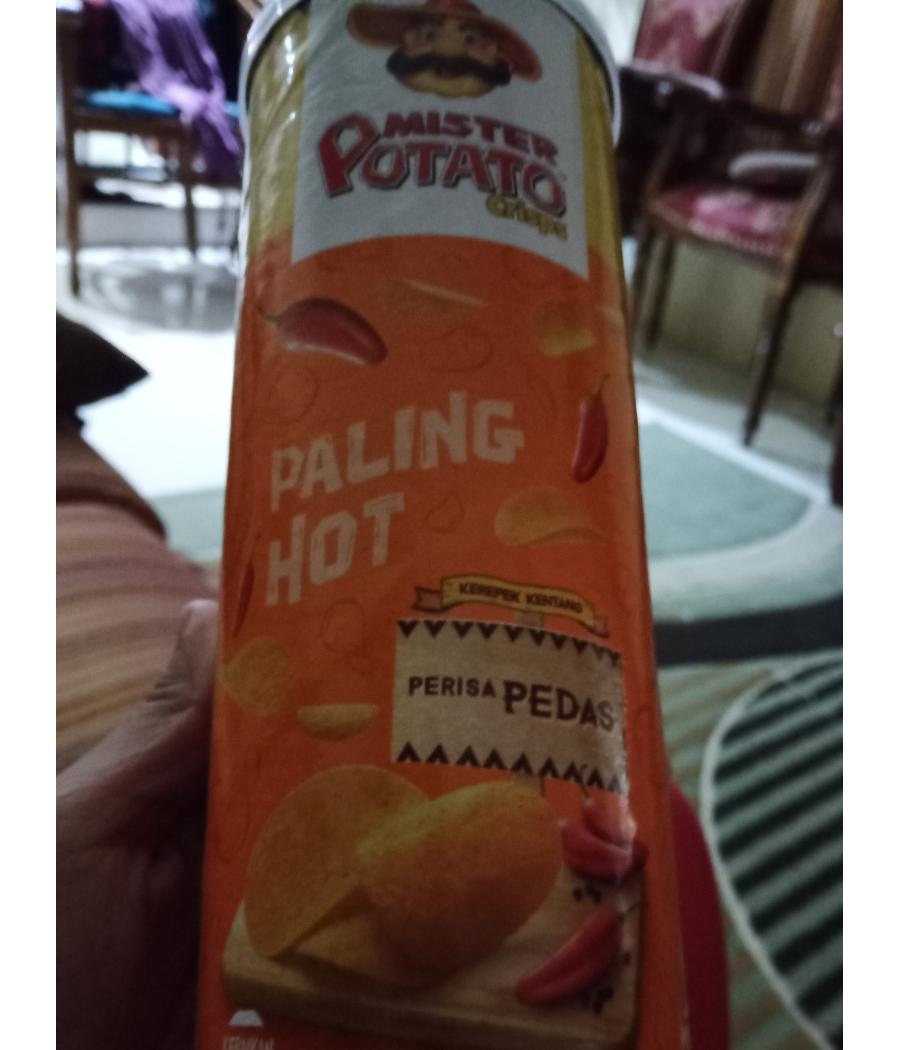 CHIPS HOT SPICY MISTER POTATO  160G