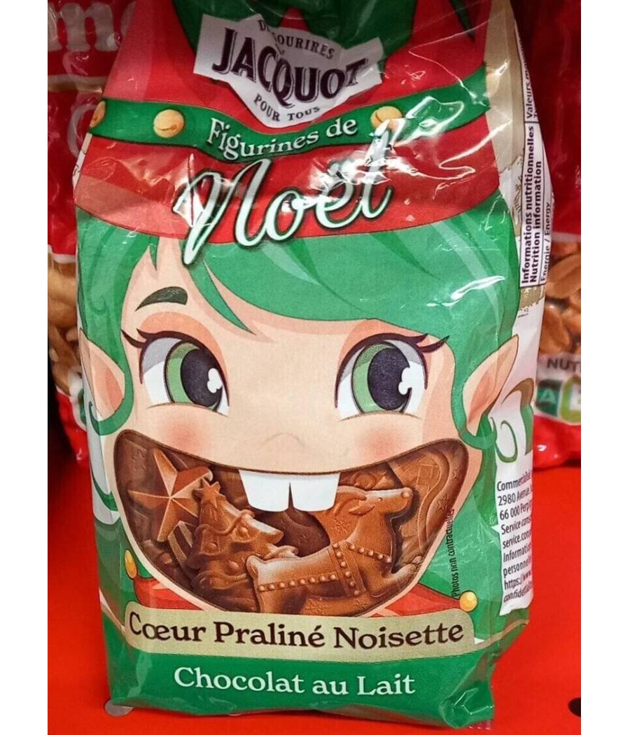 ASSOTISSMENTS DE CHOCOLAT AU LAIT COEUR PRALINE NOISETTE JACQUOT 250G