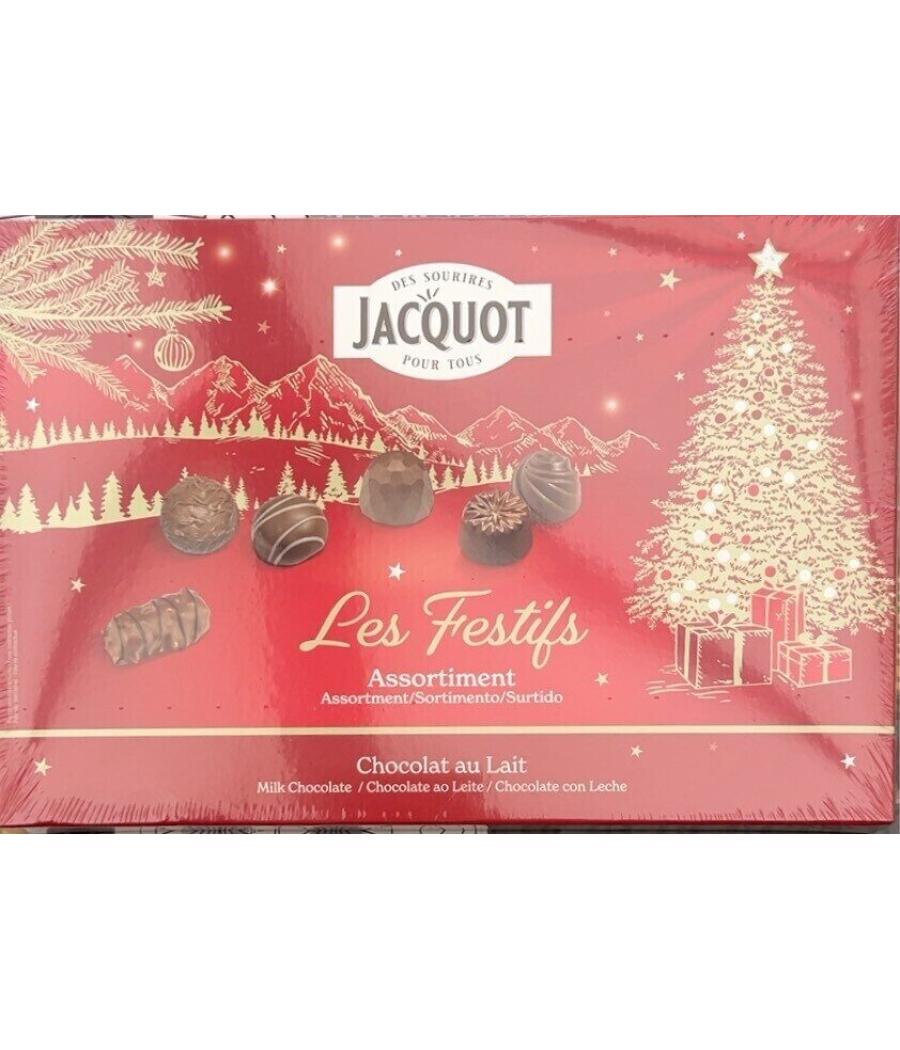 ASSORTISSEMENTS DE BONBON DE CHOCOLAT AU LAIT JACQUOT 424G