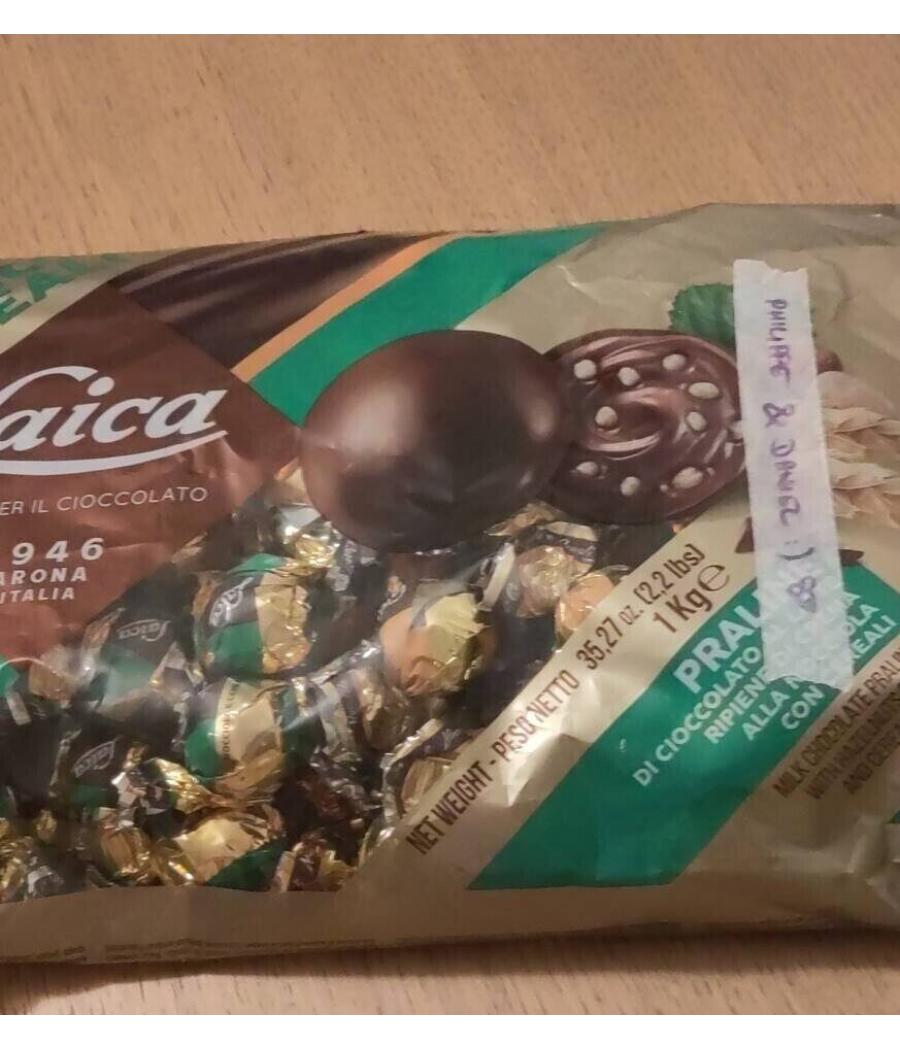 BONBON CHOCOLAT FOUREES CREME DE NOISETTES ET CEREAL LAICA 1KG